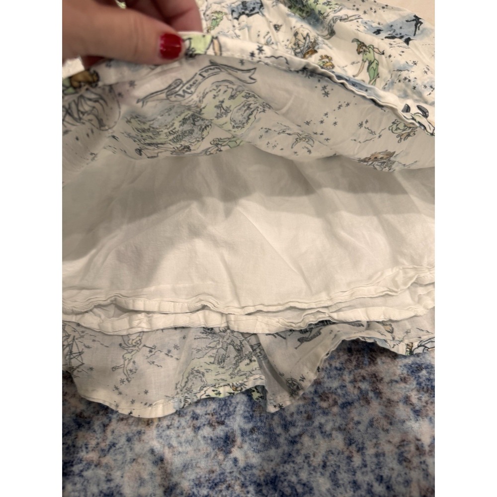 Disney Janie and Jack Girls Size 7 Dress Tinker Bell Fairy Print Puff Sleeves - Picture 11 of 11